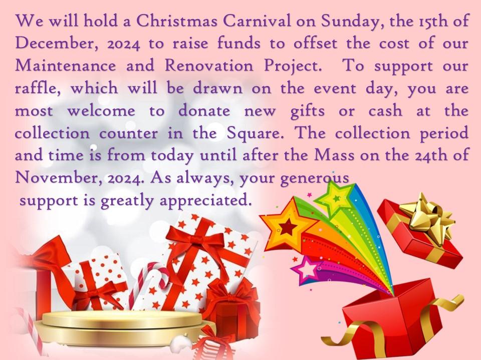 20241110 32nd Sunday of Ordinary Time Announcement (Eng)