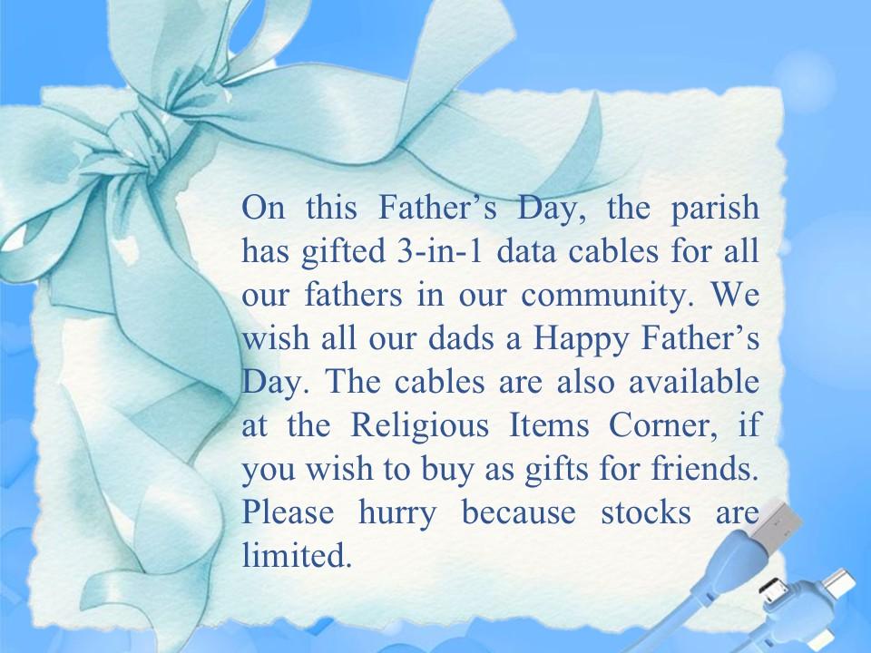 20250615 The Most Holy Trinity  Announcements (Eng)